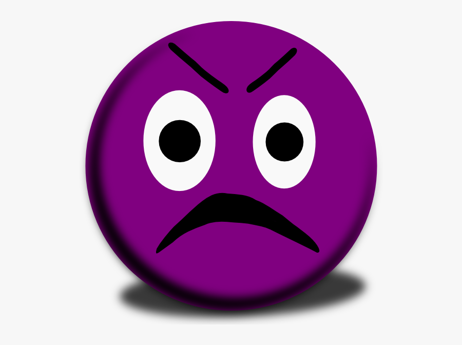 Purple Angry Face Emoji , Png Download - Purple Emoji Faces Angry, Transparent Clipart