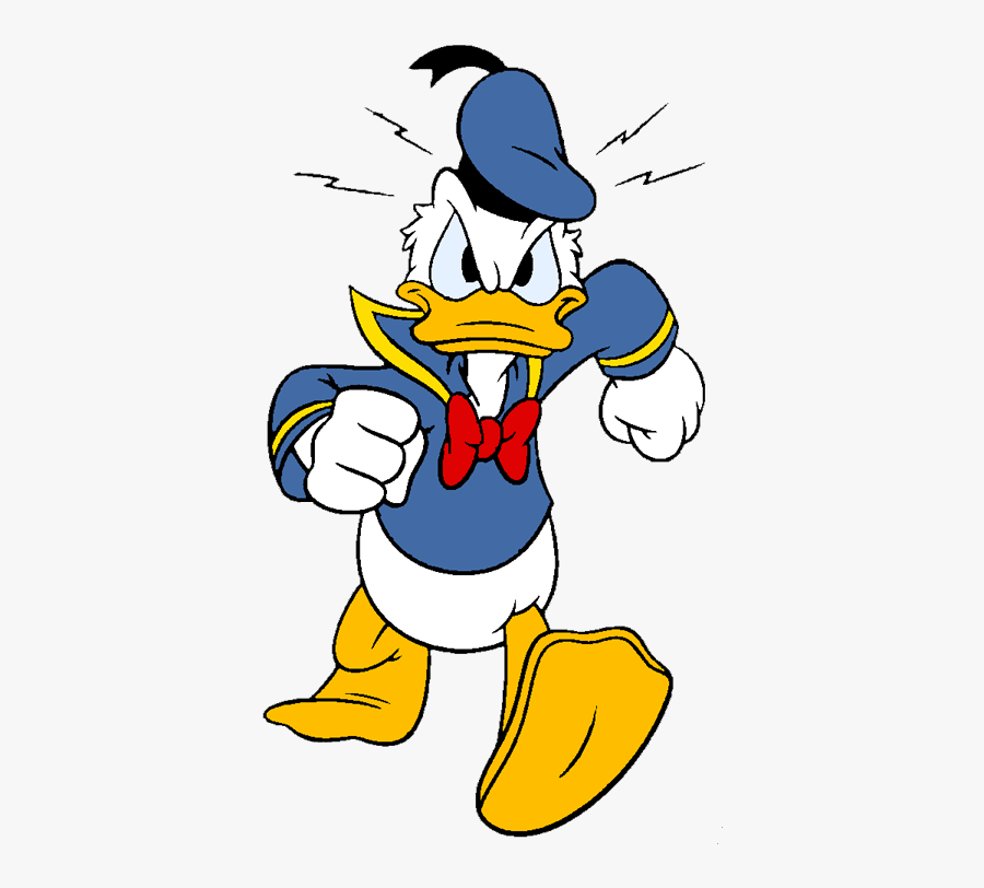 I Got Tagged By @pizzawolf20 To Come Up With Three - Donald Duck Angry Face, Transparent Clipart