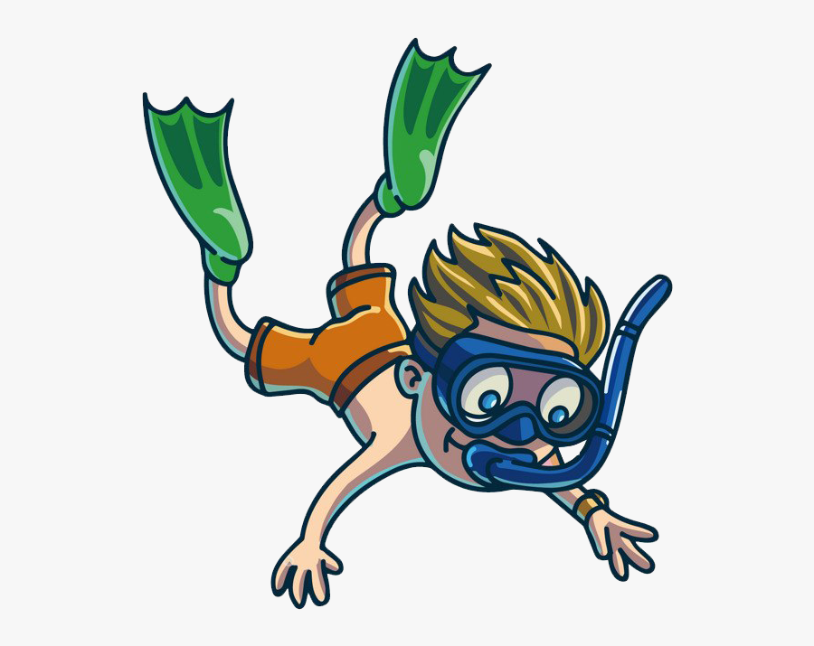 Diving Cartoon Png, Transparent Clipart