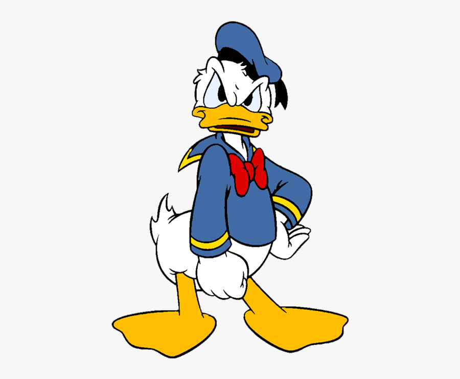Donald Clip Art Disney Galore Peeved - Donald Duck Angry Face, Transparent Clipart