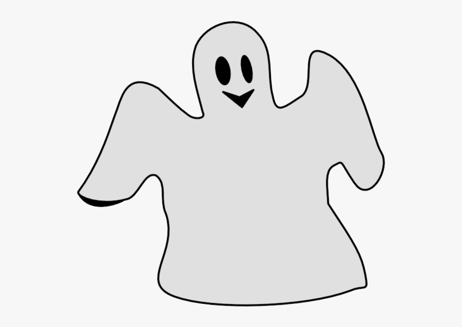 Ghost Girl Cliparts Grey Clipart Transparent Png - Clip Art, Transparent Clipart