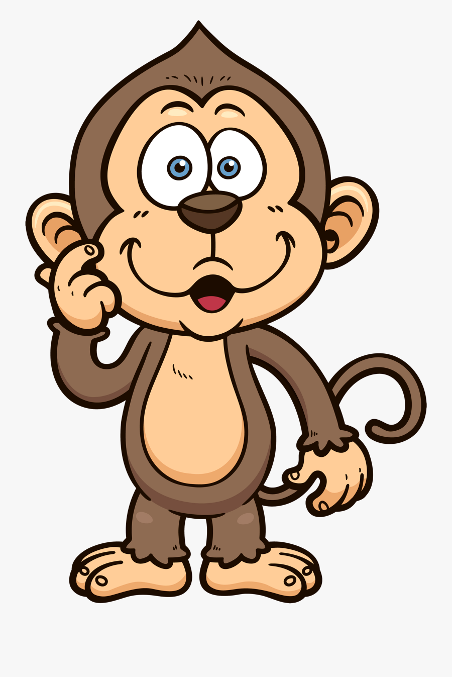 Monkey Cartoons Image - Monkey Cartoon Transparent Background, Transparent Clipart