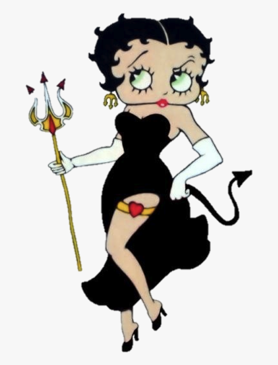 Betty Boop Devil, Transparent Clipart