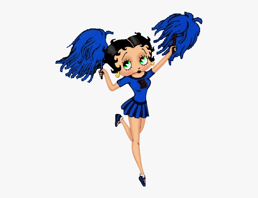 Transparent Animated Cheerleading Clipart - Cheer Betty Boop, Transparent Clipart