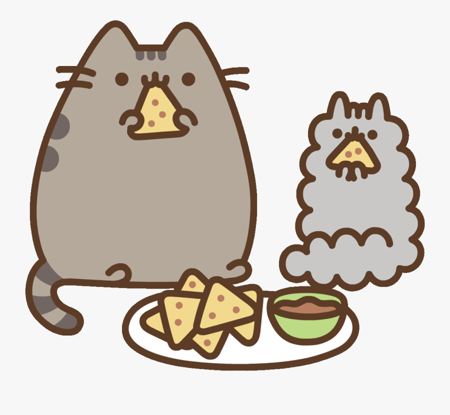 Fast Food Cat Sticker By Pusheen Clipart , Png Download - Pusheen Cat ...