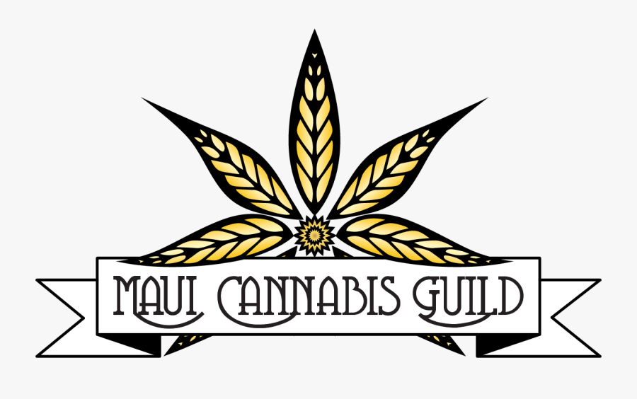 Maui Cannabis Guild Leaf Logo, Transparent Clipart