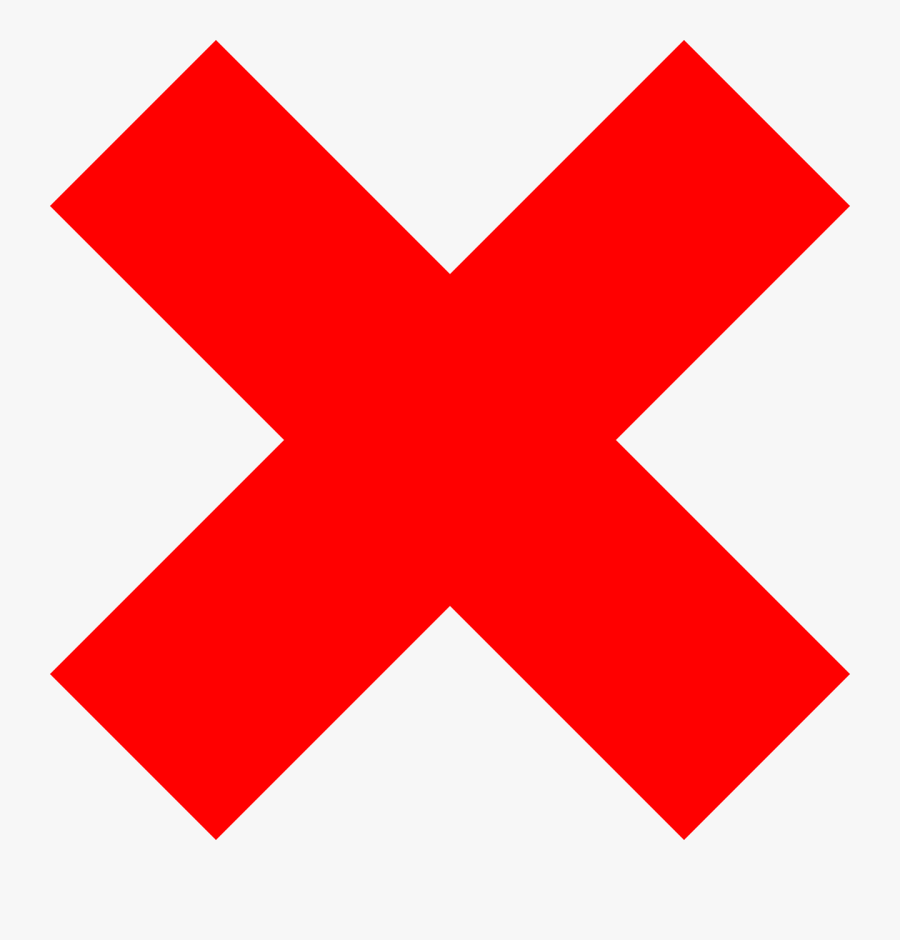 Red Cross Free Clipart - Delete Icon, Transparent Clipart