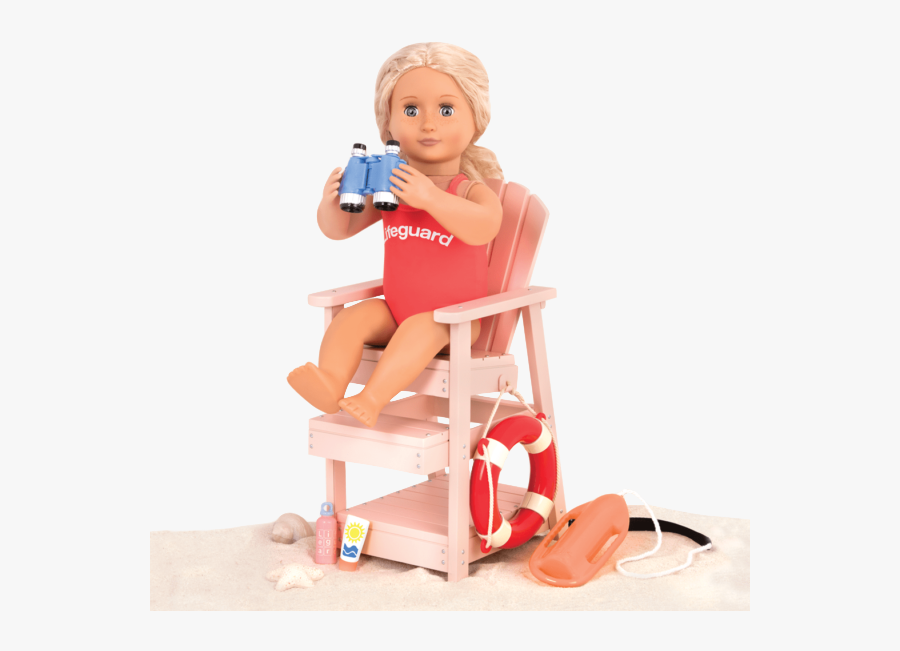 Transparent Lifeguard Chair Clipart - Our Generation Doll The Lifeguard, Transparent Clipart