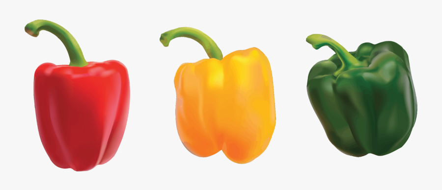 Bell Pepper,natural Foods,peperoncini - Clip Art Bell Pepper, Transparent Clipart