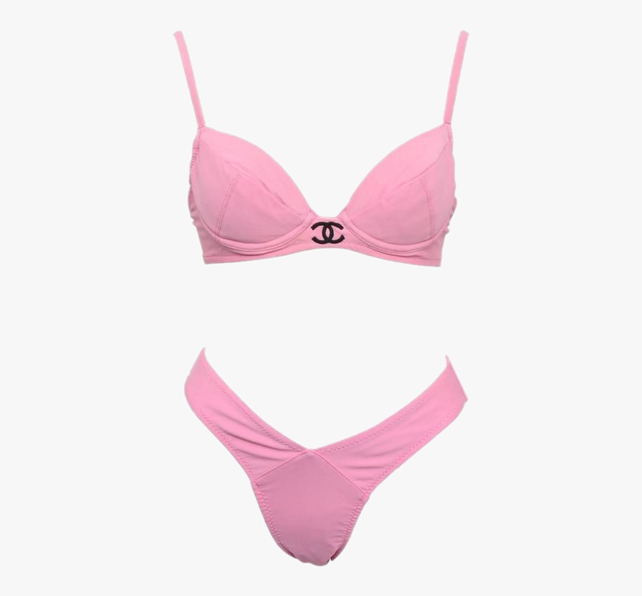 #bikini #swimmingsuit #swim #beach #aesthetic #pink - Swimsuit Top, Transparent Clipart