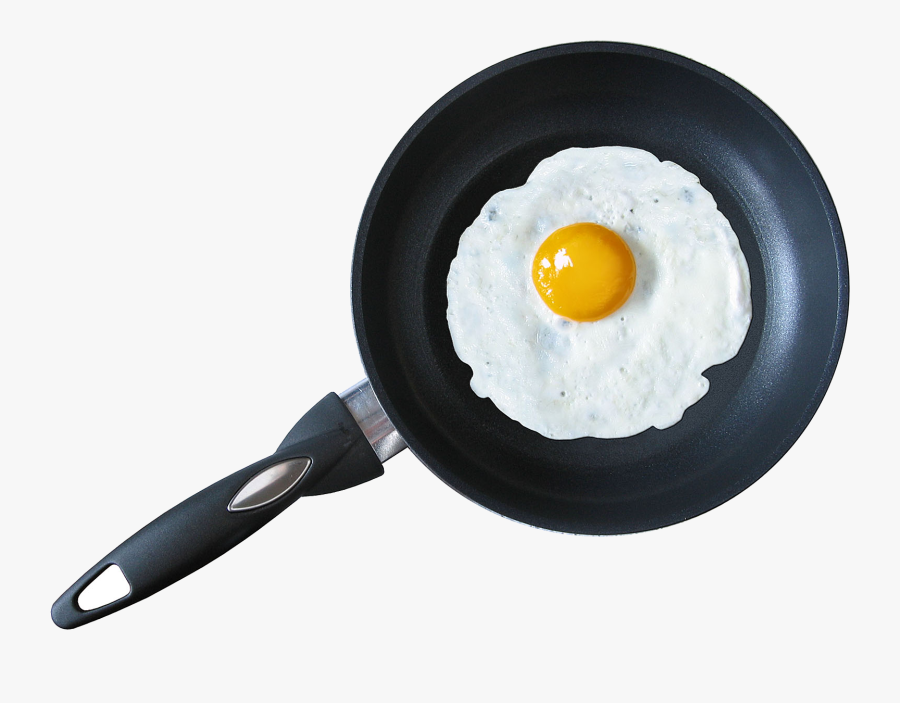 Frying Pan Fried Egg Png Image - Fried Egg In Pan Png, Transparent Clipart