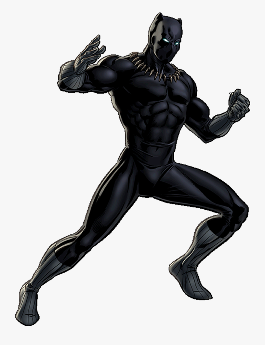 Black Panther Portrait Art - Black Panther Superhero Cartoon, Transparent Clipart