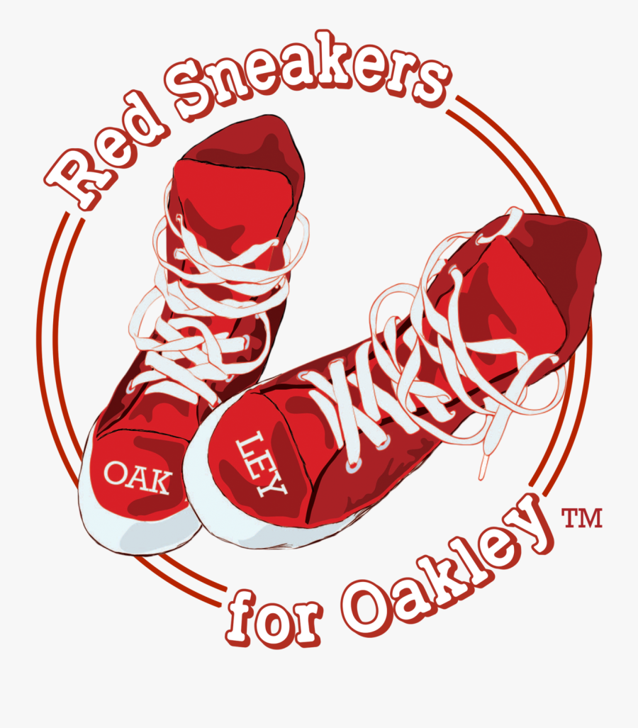 Converse Clipart Old Sneaker - Red Sneakers For Oakley, Transparent Clipart