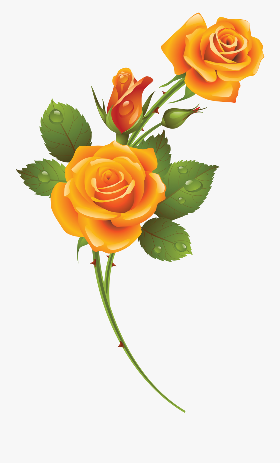 Rose - Background Yellow Rose Png Transparent, Transparent Clipart
