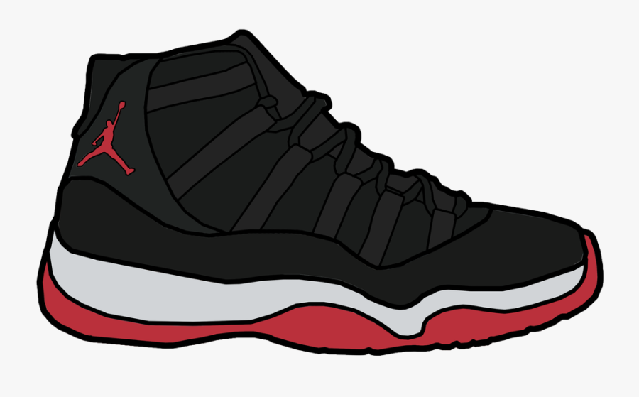 Jordan Free Cliparts Clip Art On Transparent Png - Shoe, Transparent Clipart