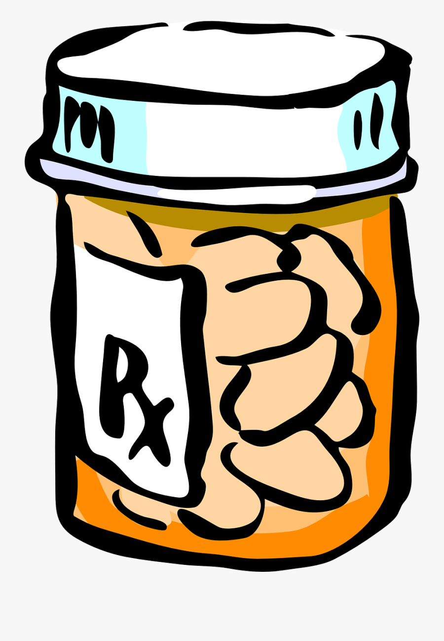 Cartoon Pill Bottle Transparent Background , Free Transparent Clipart