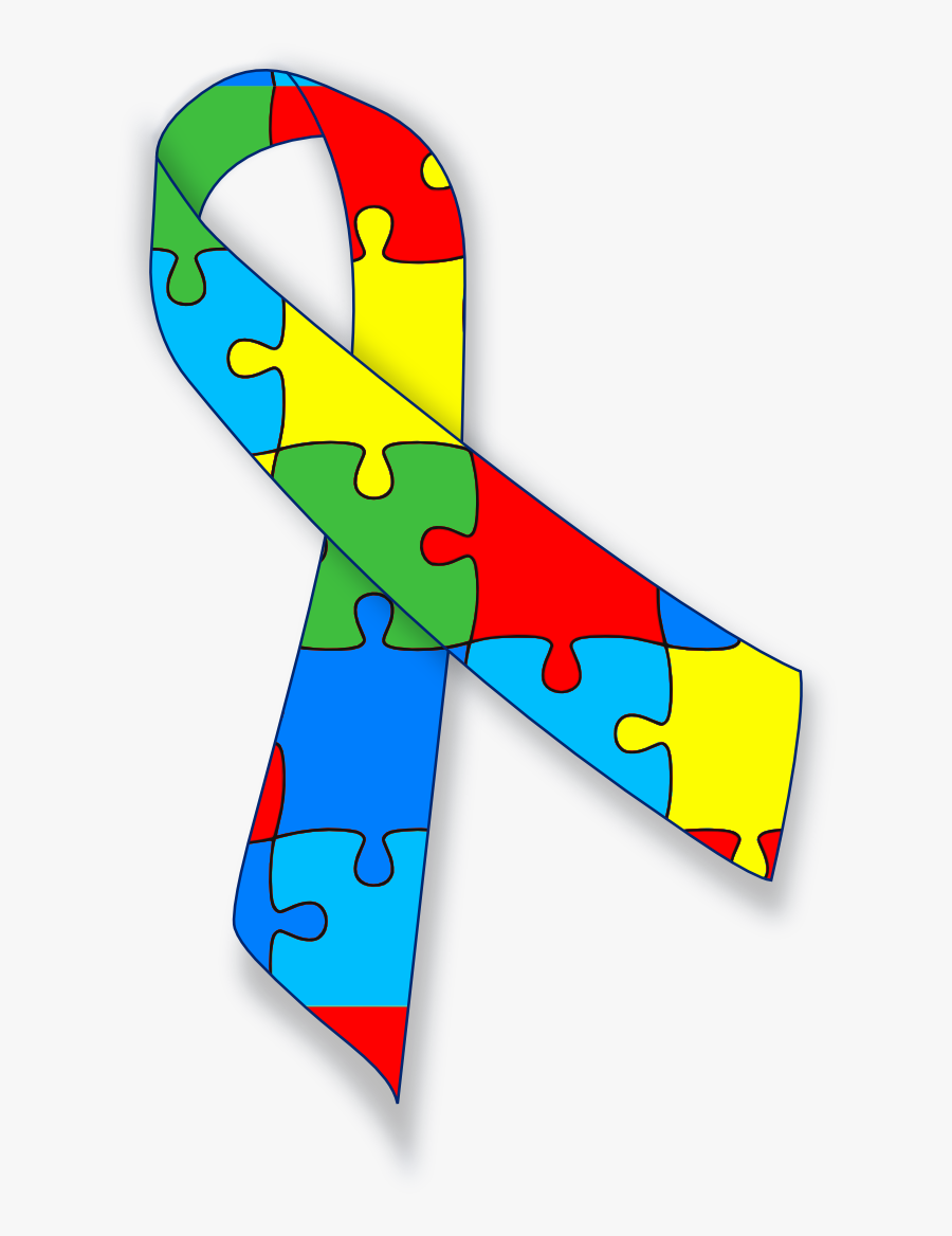 Autism Ribbon Clip Art - Autism Spectrum Disorder Png, Transparent Clipart