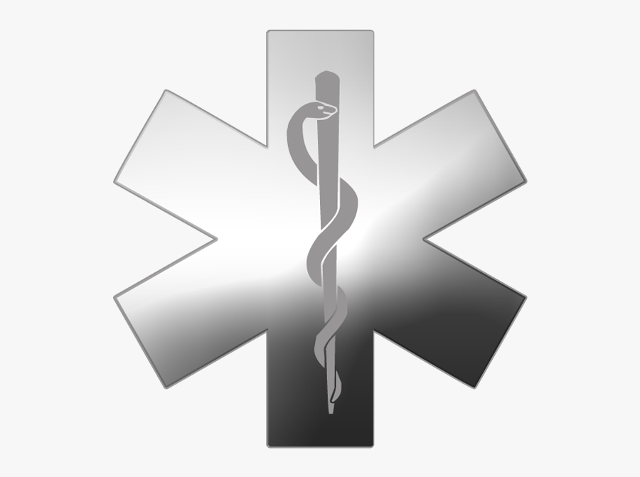 Silver Star Of Life Symbol - Transparent Star Of Life Png, Transparent Clipart