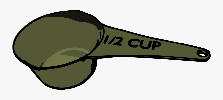 Baking, Measure, Measuring, Cup - Measuring 1 2 Cup, Transparent Clipart