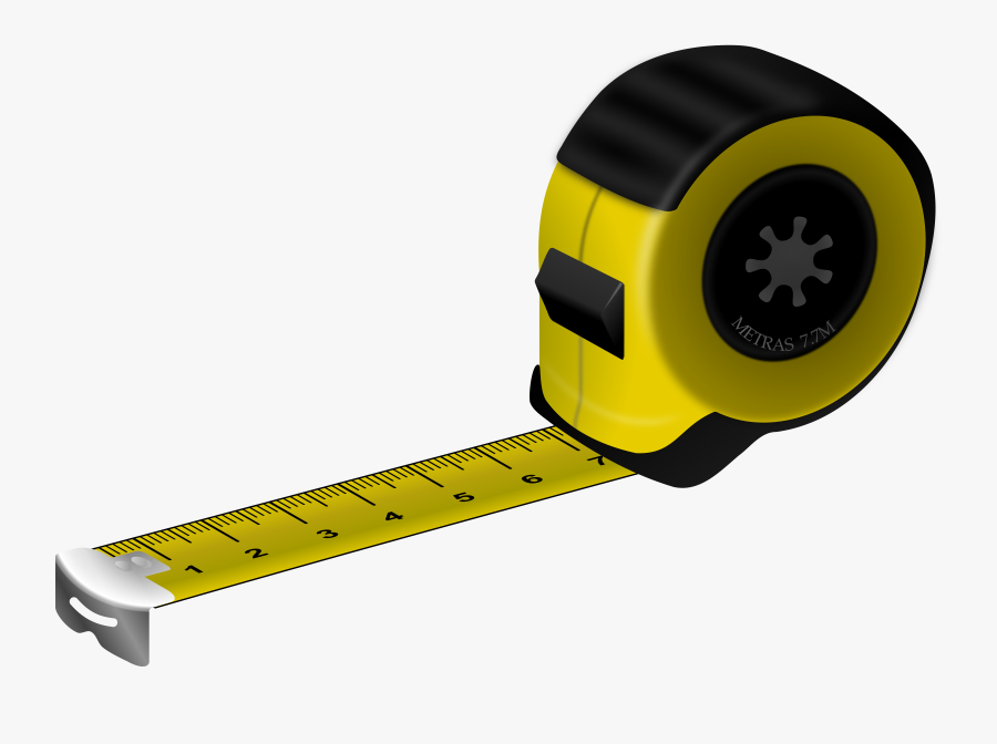 Tape Measures Measurement Measuring Cup Clip Art - Measuring Tape Clip Art, Transparent Clipart