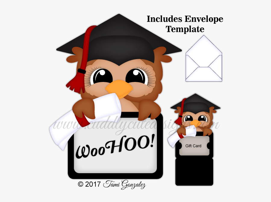 Gift Clipart Gift Card - Buho Tarjeta Graduacion, Transparent Clipart