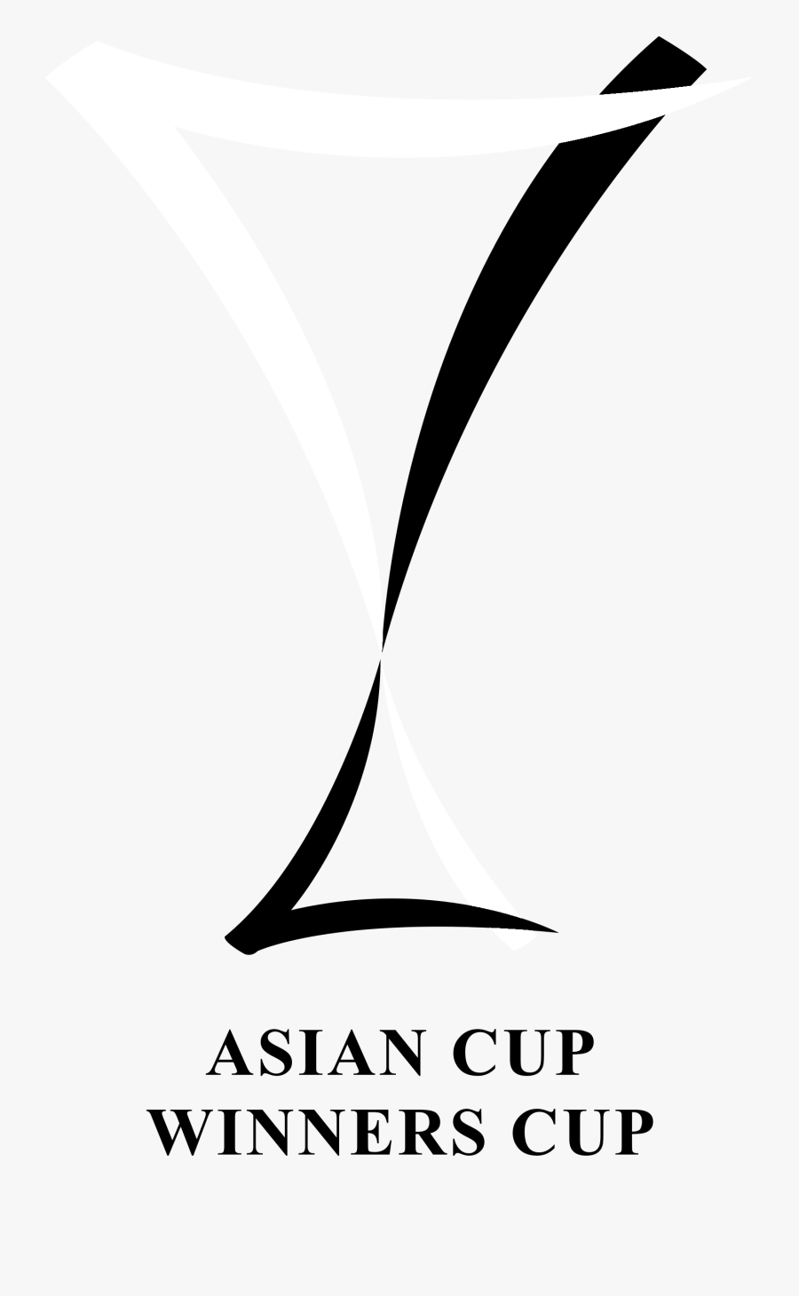 Asian Cup Winners Cup Logo Black And White - Kansas License Plates, Transparent Clipart