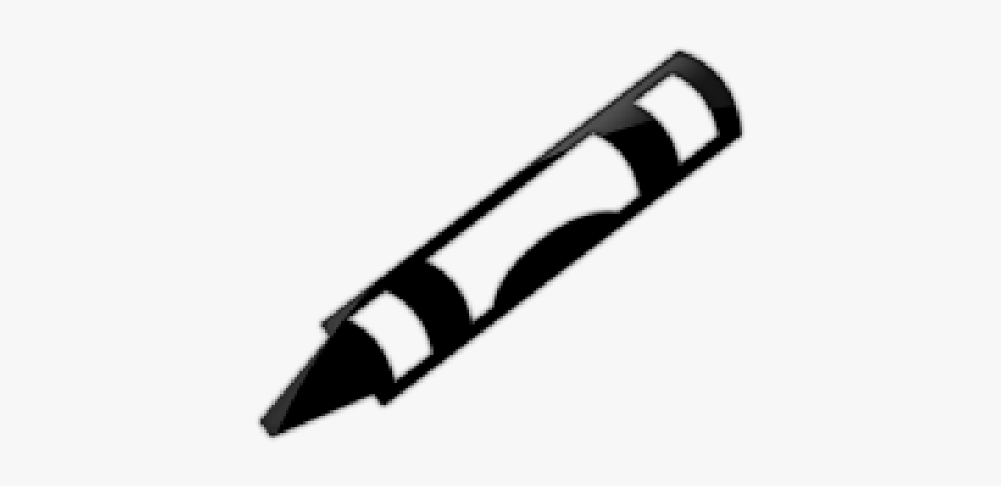 Black Crayon Cliparts - Crayon Clipart Black And White Png, Transparent Clipart