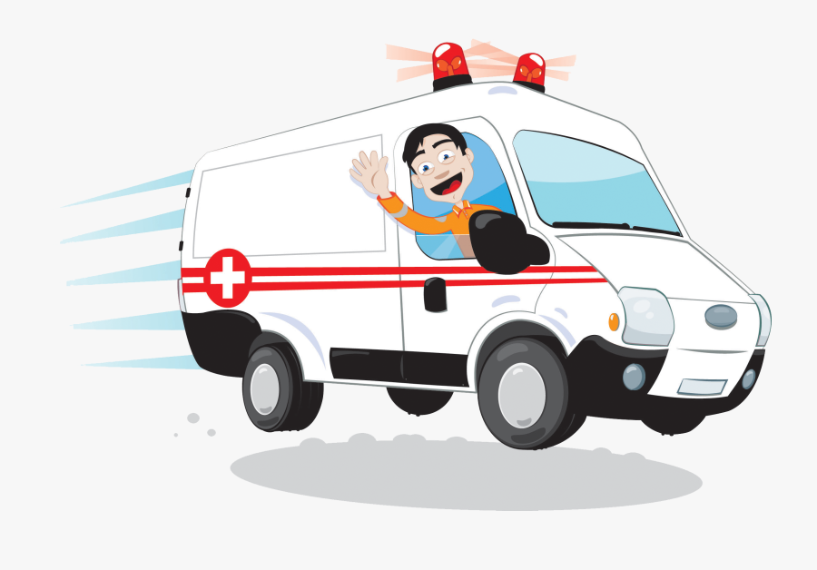 Download Ambulance Drawing Side View - Ambulance Funny, Transparent Clipart
