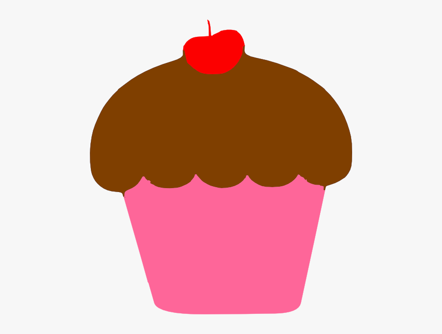 Pink Cupcake With Cherry Clipart, Transparent Clipart