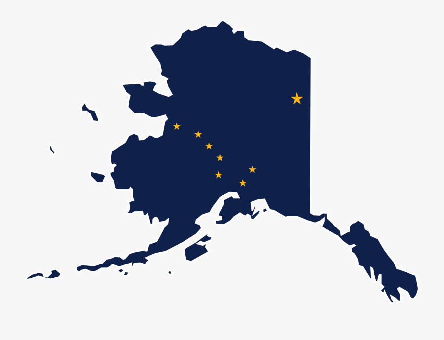 Alaska Clipart Flag Map Of Al - Alaska State, Transparent Clipart