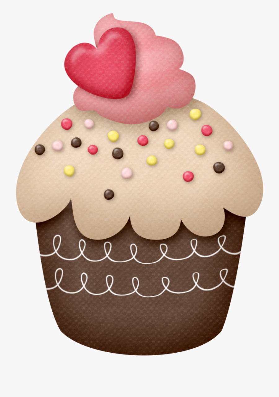 Cupcakes Clipart Yellow Cupcake - Imagenes De Cupcakes Animados, Transparent Clipart
