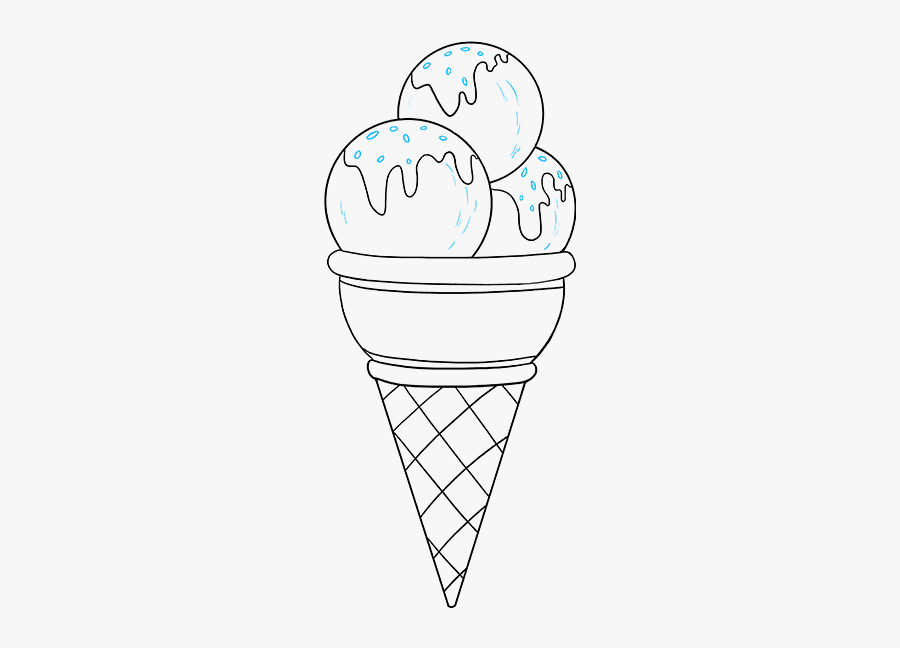 How To Draw Ice Cream - Ice Cream Drawing Png, Transparent Clipart