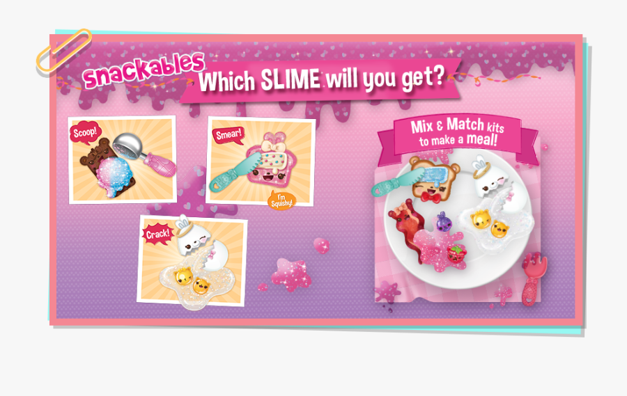 Num Noms Snackables Slime Kits Checklist, Transparent Clipart