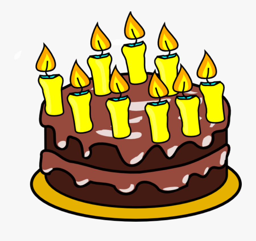 Free Birthday Cake Clip Art Clipart Images - Birthday Cake 9 Candles, Transparent Clipart