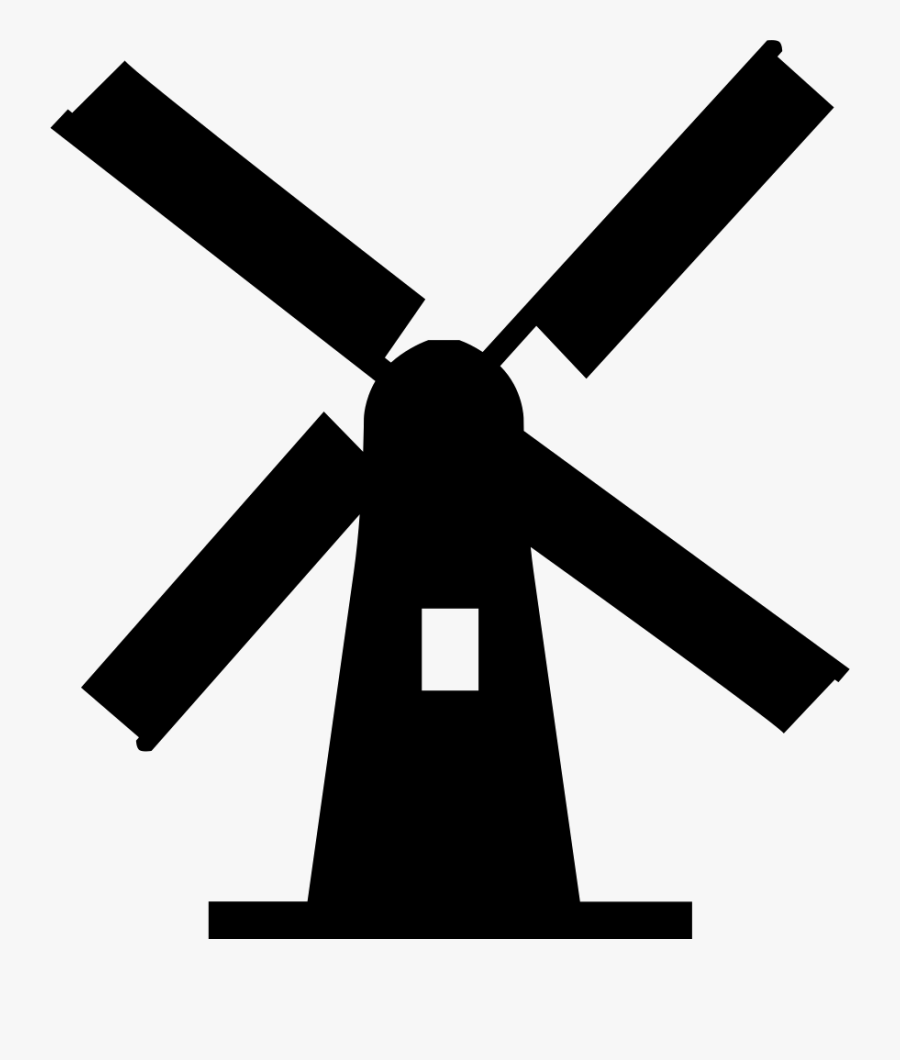 Netherlands Windmill Comments - Dutch Windmill Silhouette, Transparent Clipart