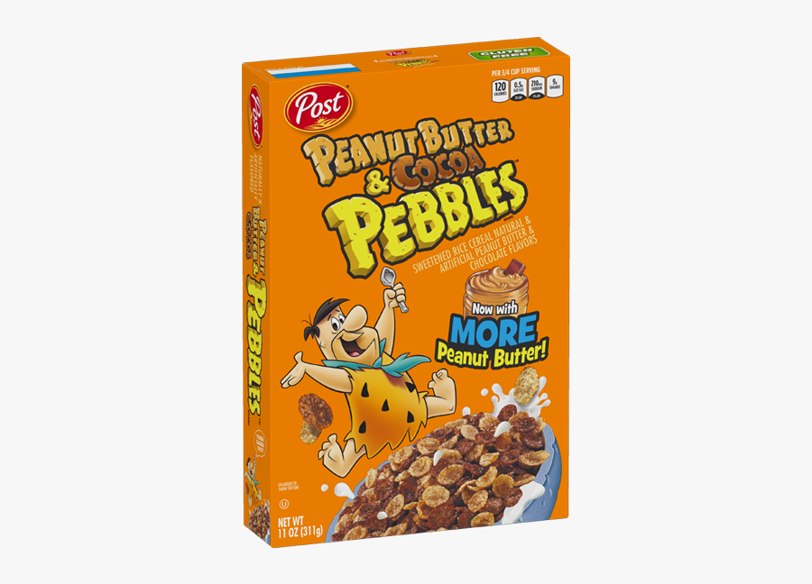 Peanut Butter Cocoa Pebbles Box - Pebbles Cereal, Transparent Clipart