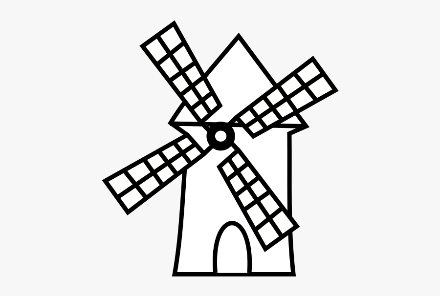 Moulin Clipart Black And White, Transparent Clipart