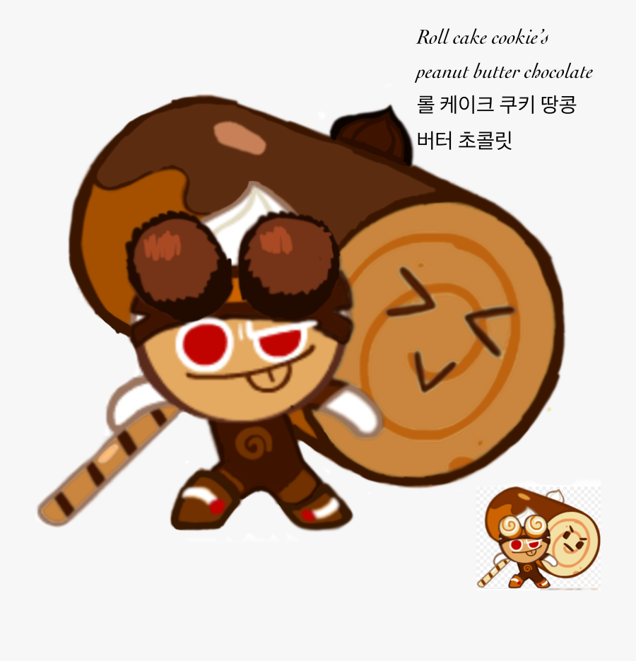 Roll Cake Cookie Run, Transparent Clipart