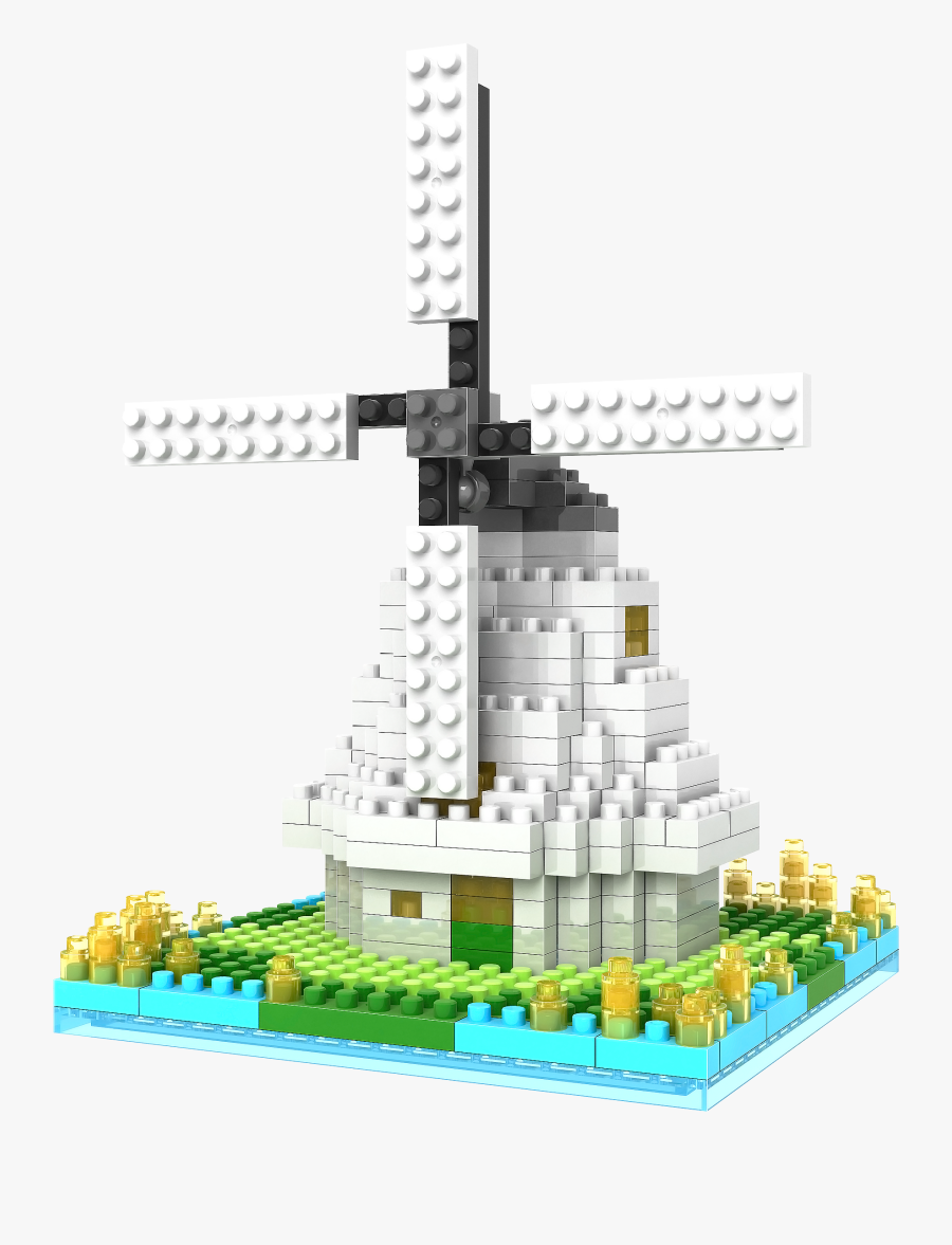 Clip Art Homemade Windmill - Windmill Out Of Lego, Transparent Clipart
