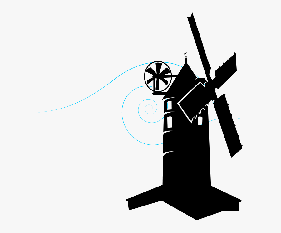 Windmill, Transparent Clipart