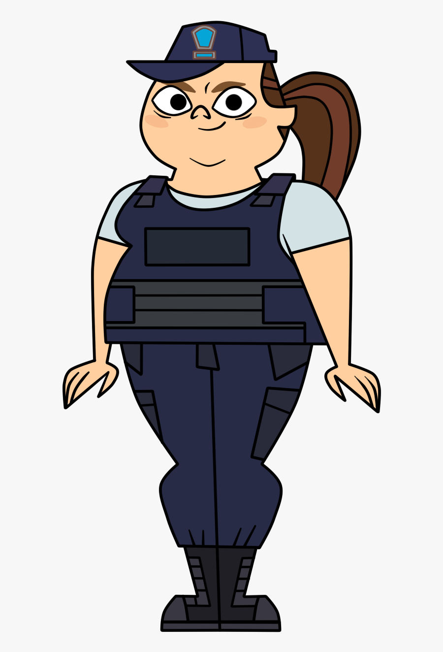 Just A Bulletproof Vest She"s Wearing - Total Drama Macarthur And Sanders, Transparent Clipart