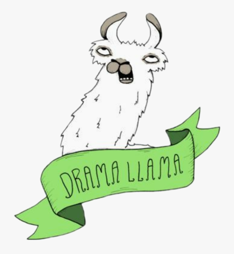 #drama #lama - Laptop Printable Tumblr Aesthetic Sticker, Transparent Clipart