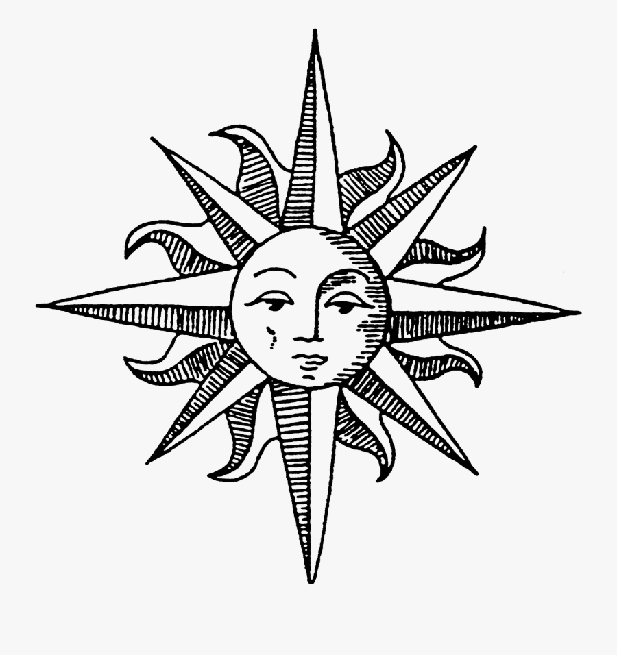 Sun Drawing, Transparent Clipart