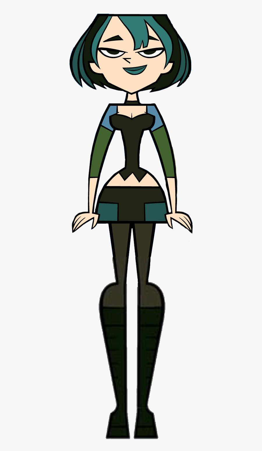 Total Drama Island Clipart , Png Download - Total Drama Island Gwen Front, Transparent Clipart
