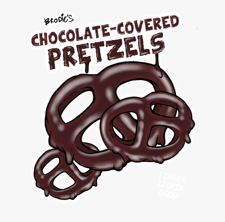 Chocolate Covered Pretzels Clipart, Transparent Clipart