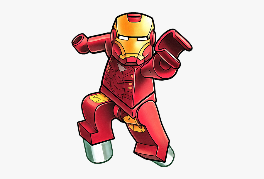 Iron Man Lego Animado, Transparent Clipart