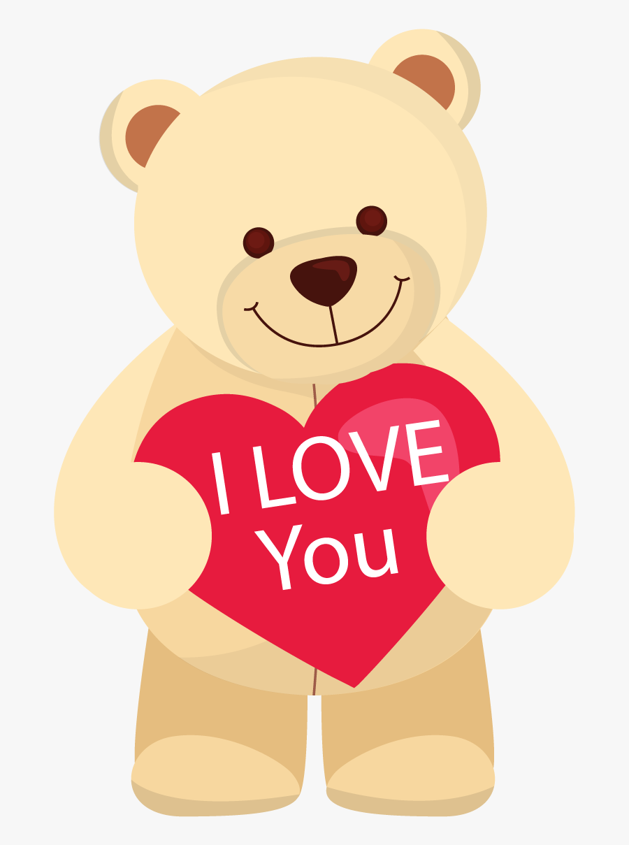 Teddy Bear Clipart Png Image - Teddy Bear Love Cartoon, Transparent Clipart