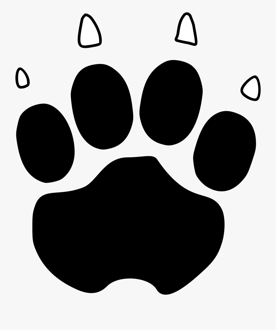 Paw Print - Dog Print With Name Tattoo, Transparent Clipart