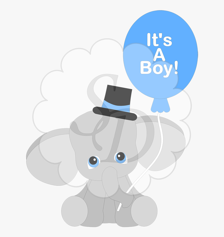 It"s A Boy Or Girl Elephant - Its A Boy Elephant Clipart, Transparent Clipart