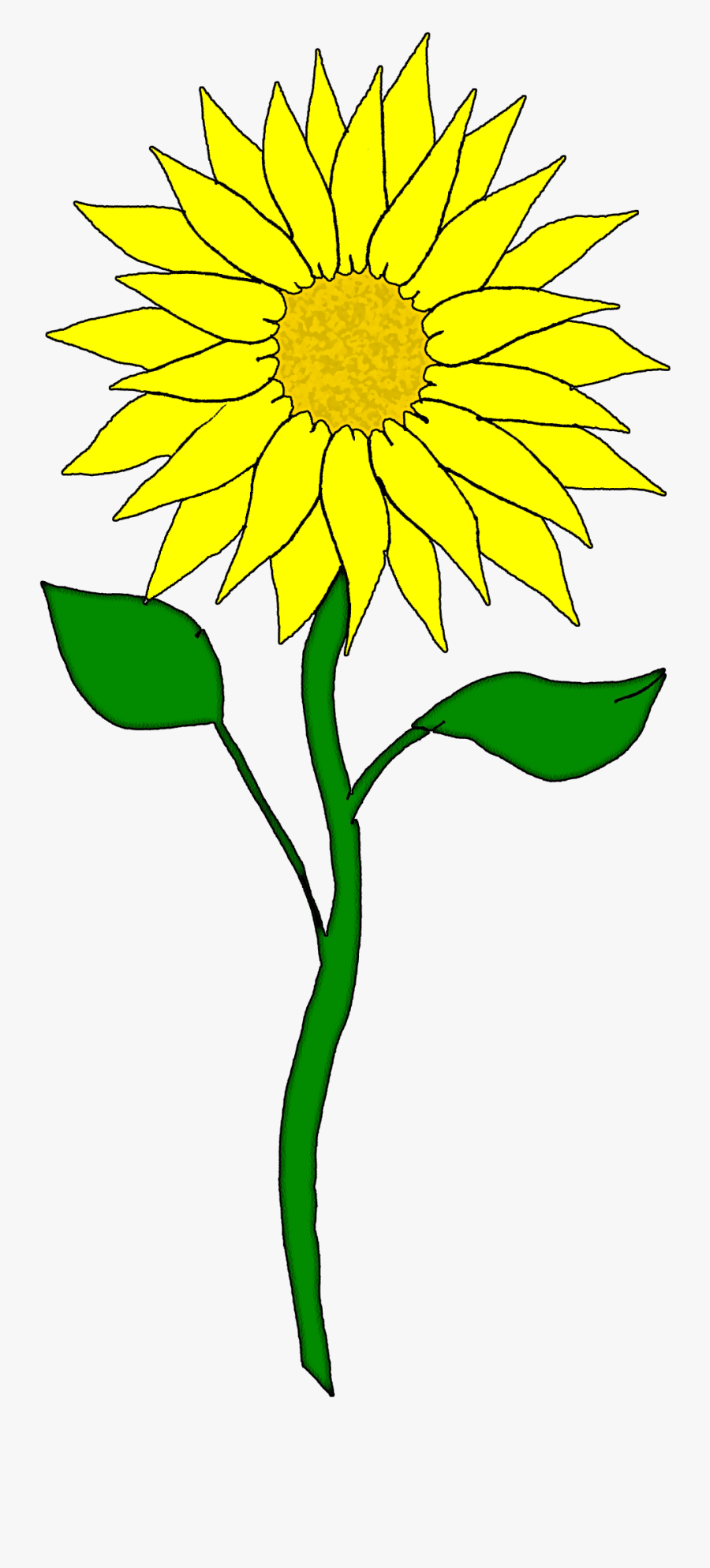 Sun Flower Clip Art, Transparent Clipart